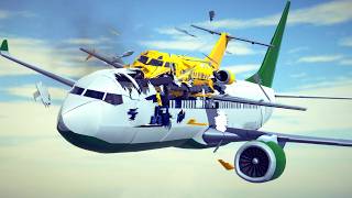 Realistic Airport Crashes, Emergency Landings & Midair Collisions #11 | Besiege
