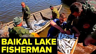 A Day In The Life Of a FISHERMAN On Lake Baikal