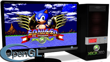 XENIA Xbox 360 Emulator - Sonic CD (2011). Ingame. OpenGL api. Test #3