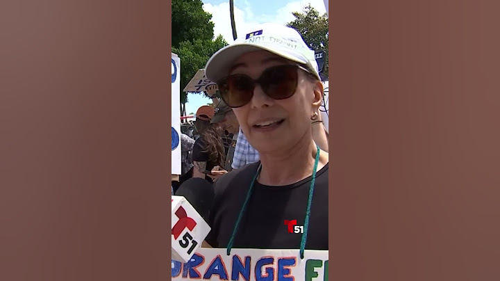 Protesta en Miami contra el gobierno de #Trump