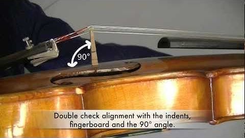 The Practicing Companion   How to Reset the Violin Bridge