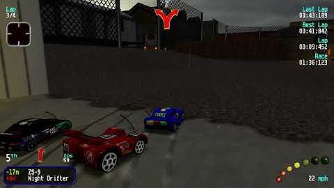 Re-Volt Custom Track StadVolt by L17, 16 Cars 4 Laps & Pickups!