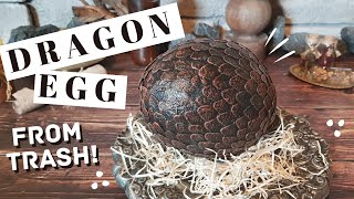 DIY dragon egg from trash! ❤ Game of Thrones inspired egg prop tutorial