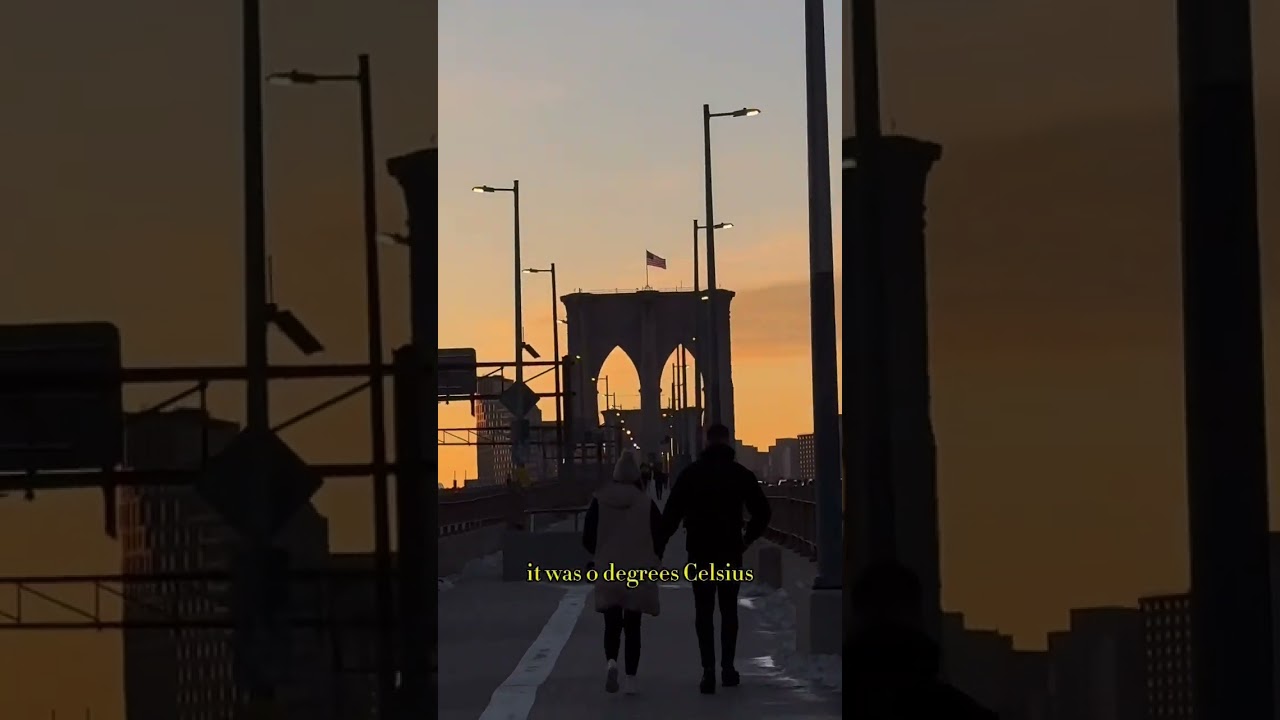 SEEING THE SUNRISE FROM BROOKLYN BRIDGE - Must do in NYC (photo inspo, pose ideas, aesthetic)