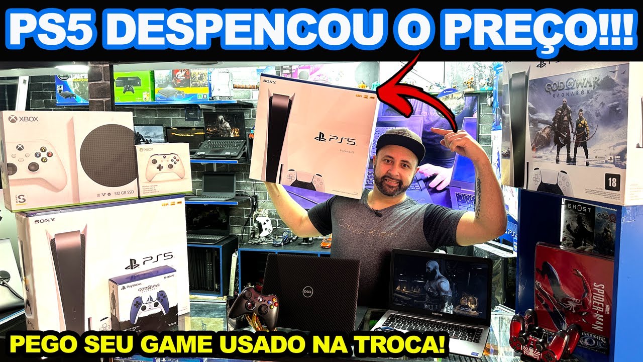 MENOR VALOR DA HISTÓRIA! Preço do PS5 despenca no Brasil