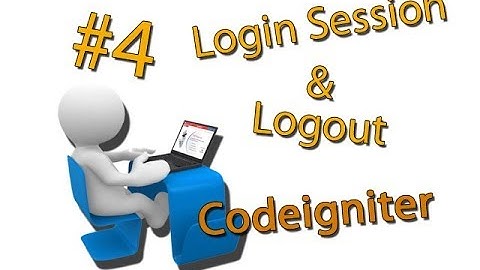 #4 Tutorial CRUD Codeigniter dengan Template AdminLTE (Login Session dan Logout)