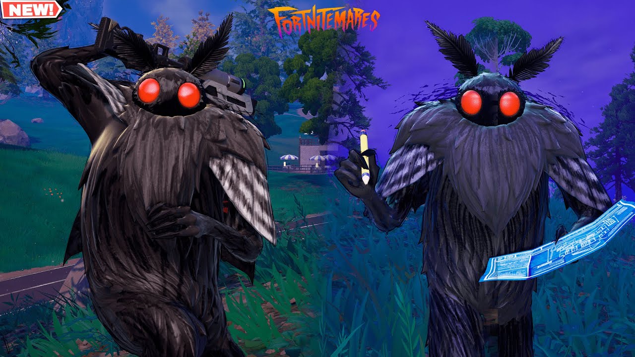 Fortnite THE MOTHMAN Skin GAMEPLAY!