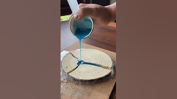 resin wooden project #resin #epoxy #arthacks #artist #maker #resinart