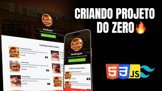 Criando projeto profissional do zero  HTML, CSS, TailwindCSS, JavaScript  AULA 01