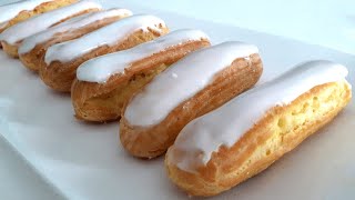 RECETTE FACILE ÉCLAIR À LA VANILLE CAP PÂTISSIER