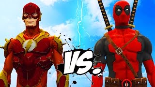 DEADPOOL VS FLASH - EPIC SUPERHEROES BATTLE