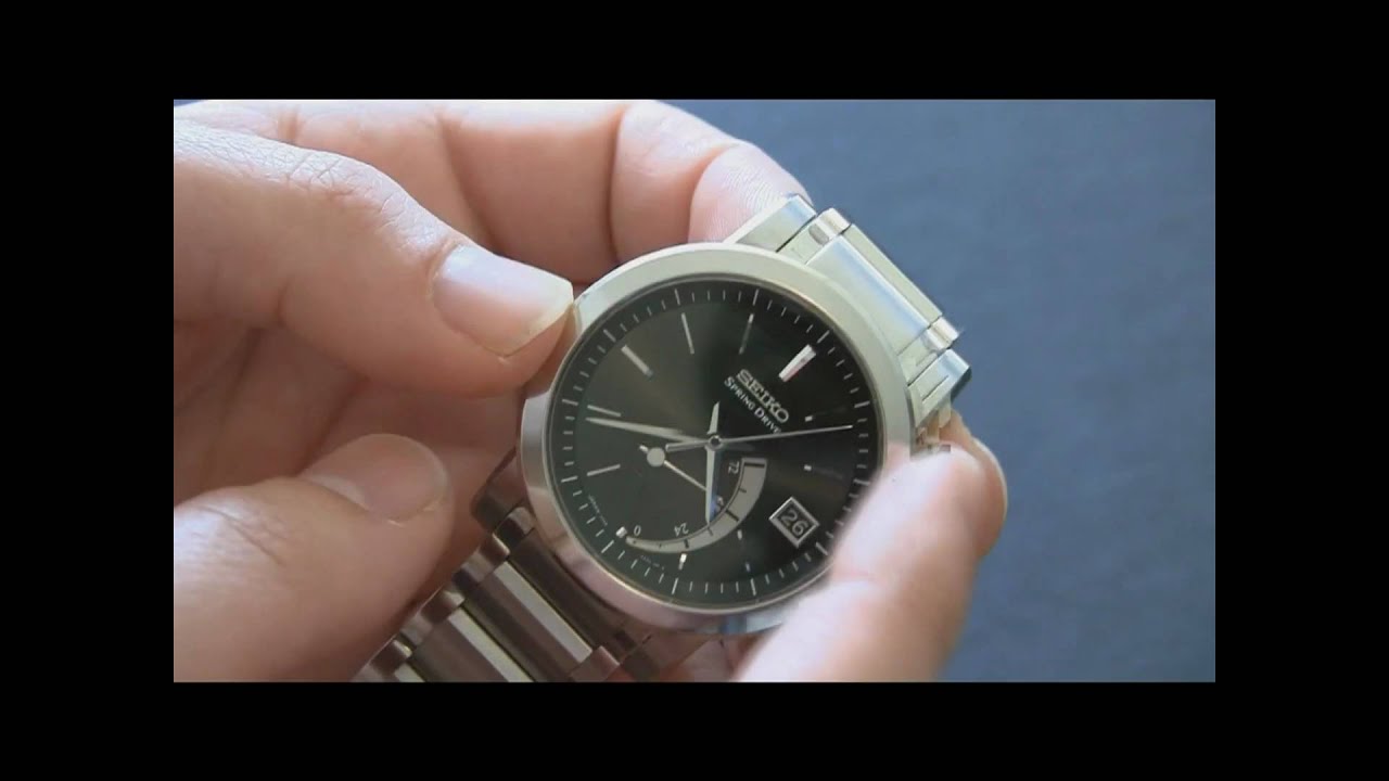 Seiko Spring Drive SNR005 Watch Review - YouTube
