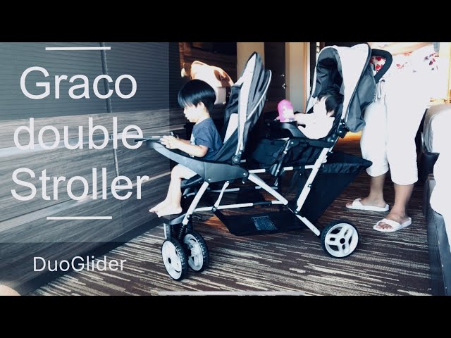 Graco DuoGlider Double Stroller | Lightweight Double Stroller with Tandem  Seating, Glacier