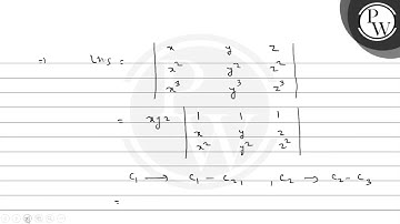 Using properties of determinants prove that: P \[ \left|\begin{arra...