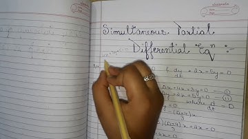 Simultaneous partial differential equation of first order// P.D.E & system of O.D.E // Maths//(B.sc)