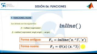 MATLAB-INT-S06-FUNCIONES INLINE