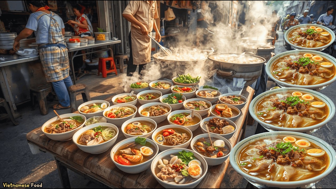 Vietnamese Street Food Compilation | Must-Try Local Eats - Banh Khot, Pha lau & Grilled chicken