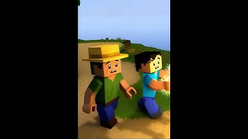 When Steve Used Magic to Help #shorts #minecraftanimation