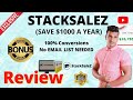 Stacksalez Review |  | Custom Bonuses Added🔥🔥 | $6293 Bonuses + Save $1000 A YEAR