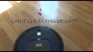 Black and Decker Robotic Vacuum With LED and Smartech (HRV425BL