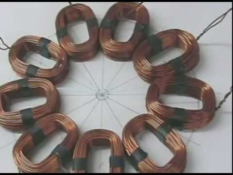 Small 6 coil, 8 magnet 3 phase axial flux alternator project- Part 1 