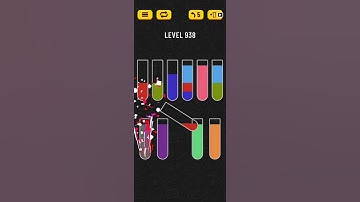 Water Sort Puzzle Level 938 Walkthrough Solution Android/iOS 💦