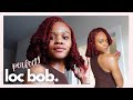 PERFECT Loc Bob on Lovley Long Red Locs | Nkechi Eze