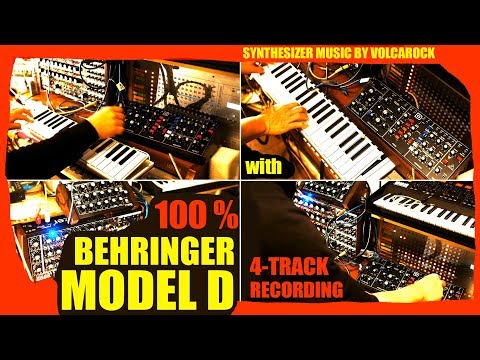 100% Behringer MODEL D 70'ies Synthesizer Music 4-Track-Demo