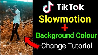 Tik Tok Slowmotion With Background Colour Change Tutorial | Tiktok Slowmo Tutorial in Android