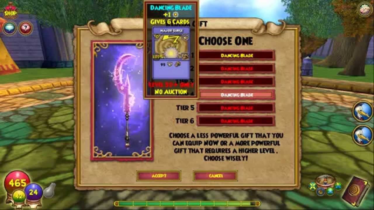 Wizard101 Preview Of Super bundle Card Items - YouTube.