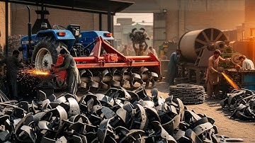Amazing Manufacturing Process of Rotavator Blades | Factory Mass production 