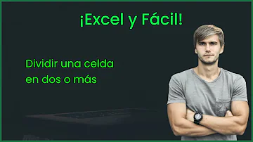 ¿Cómo dividir una celda de Excel en dos partes verticales?