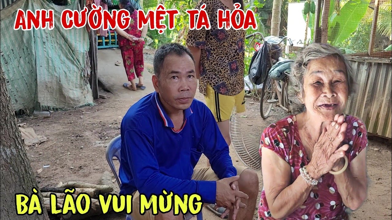 Bà lão 87 tuổi vui mừng gửi lời đến mtq vì có nhà vệ sinh, anh Cường mệt lăng lăng