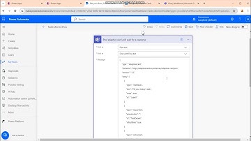 Send Adaptive Cards in Microsoft Teams and Save Tasks to Dataverse with Power Automate
