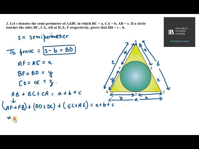 Examples and Solved Problems Involving Semi-Perimeter