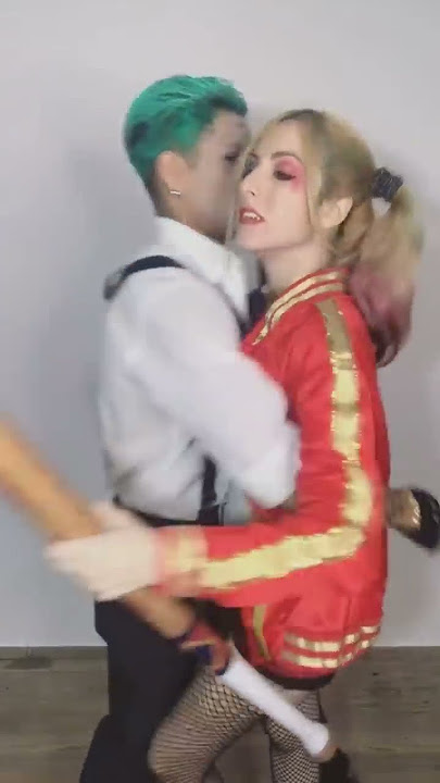 💚🤡Joker and Harley🎭💘🔥#kiss#romantic #halloween#dc #dccomics#harleyquinn#joker #lovestory#love#batman