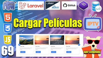 69 Cargar PELÍCULAS en página PRINCIPAL con (LARAVEL y MYSQL) FULLSTACK