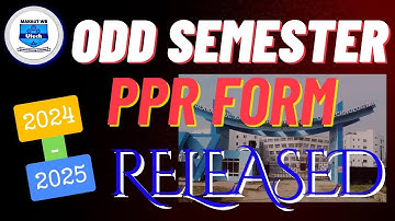 Odd Semester Examination 2024-2025 PPR Form Released & Payment Process || MAKAUT #makaut #makautppr