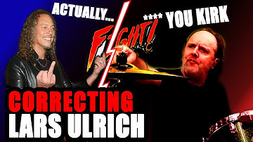 KIRK HAMMETT CORRECTING LARS ULRICH