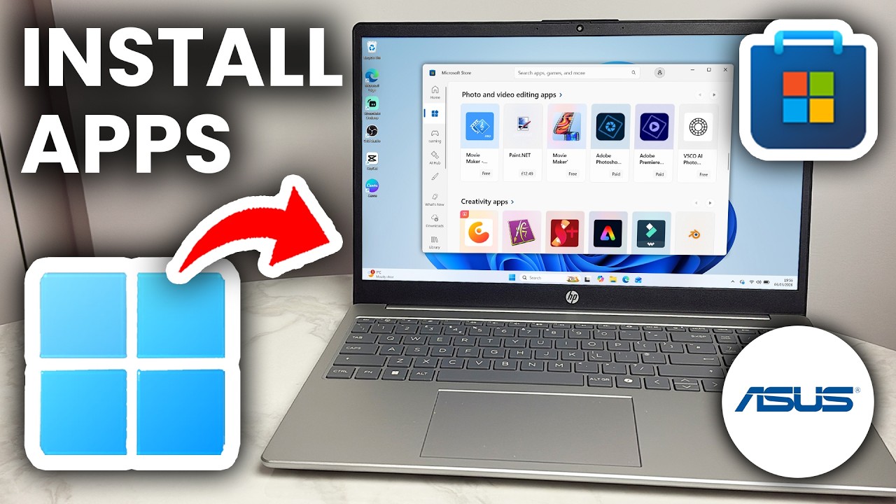 How To Download Apps On ASUS Laptop or PC - Install Apps - YouTube