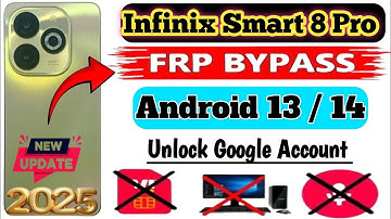 Infinix Smart 8 Pro FRP Bypass | Infinix Smart 8 Pro (X6525B) Google Account Lock Unlock New Update