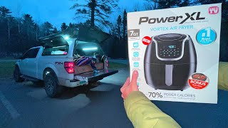 Truck Camping in 20 Degrees W/ Airfryer - Will it Work?