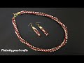 Beaded rope necklace tutorial // spiral rope necklace making // beaded jewelry making //pinisetty