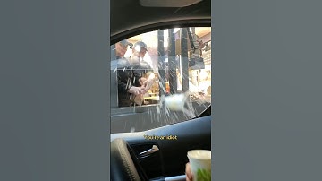 Has a McDonald’s employee ever chucked a drink at you? 🤣 #shortvideo #comedyprank #mcdonalds