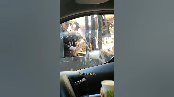 Has a McDonald’s employee ever chucked a drink at you? 🤣 #shortvideo #comedyprank #mcdonalds