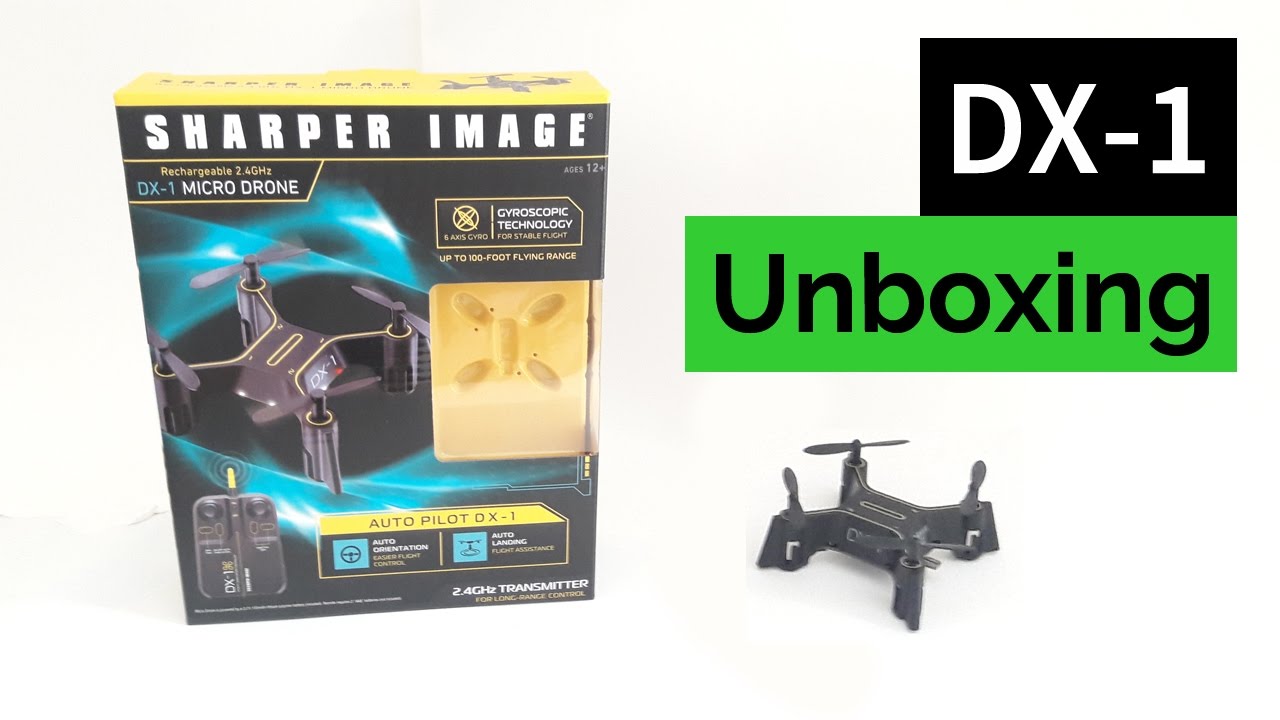 Sharper Image DX-1 Micro Drone - Unboxing - YouTube