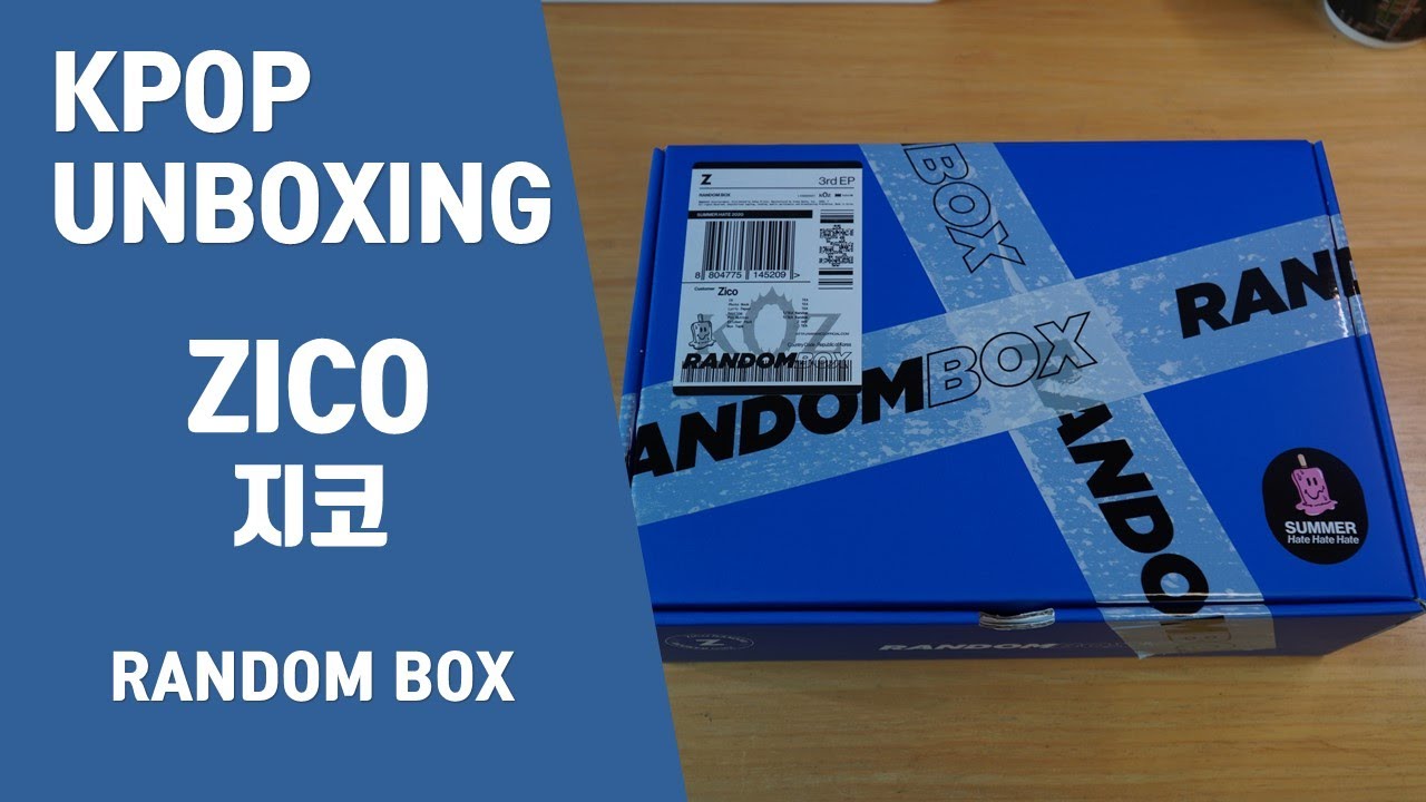 UNBOXING🎁] ZICO(지코) - RANDOM BOX I SUMMER HATE (FEAT. 비) [언