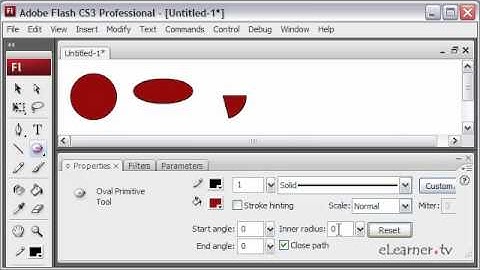 Flash Tutorials: Oval and Rectangle Tool