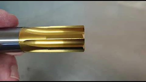 Special through coolant straight flute solid carbide reamer