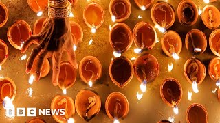 Hindu festival of Diwali celebrated by millions around globe - BBC News